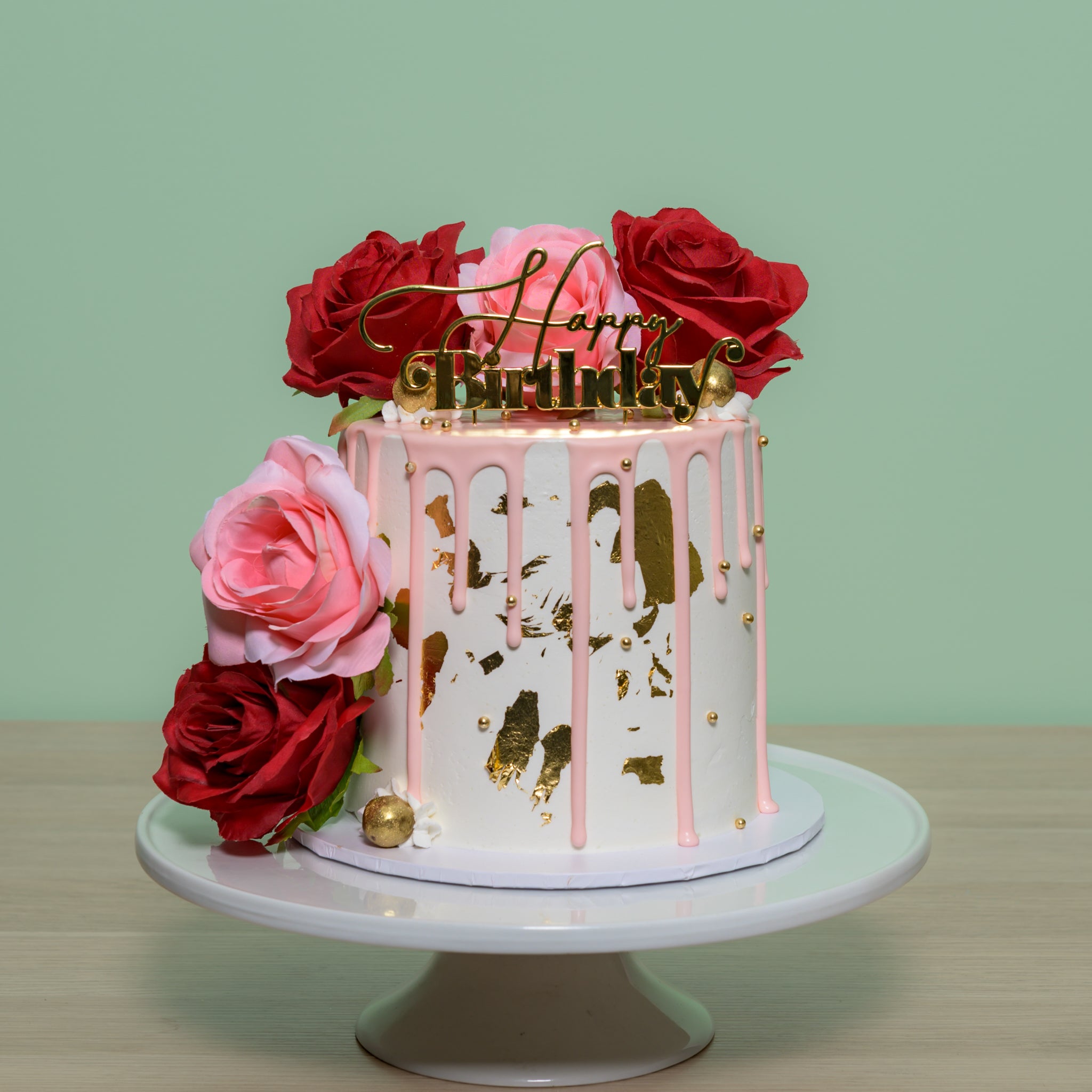 Pink Ombré Valentines Cake - The Little Blog Of Vegan