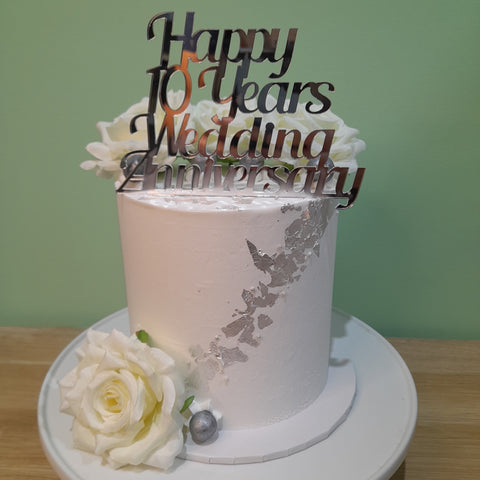 40th Birthday Tall Floral Cake