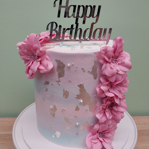 16th Birthday Cake Tall Floral