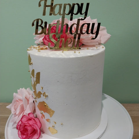 Vegan & Gluten Free Cake - Tall Floral Cake