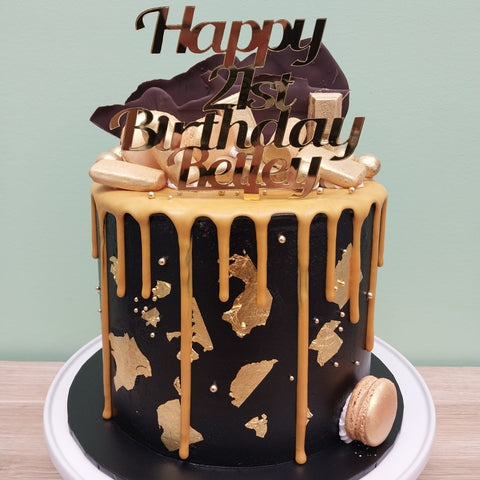 Tall Drip Cake with Chocolates