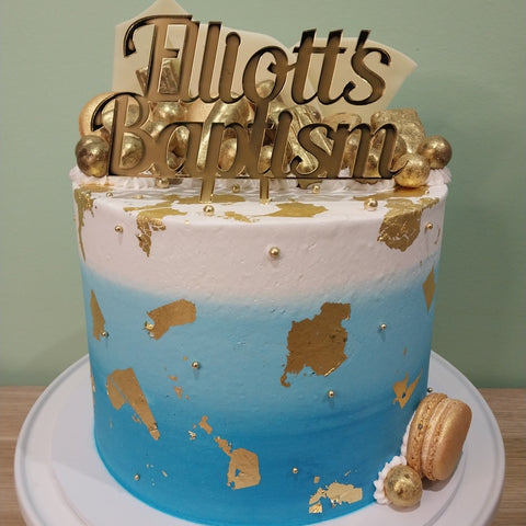 Baptism Tall Chocolates Cake