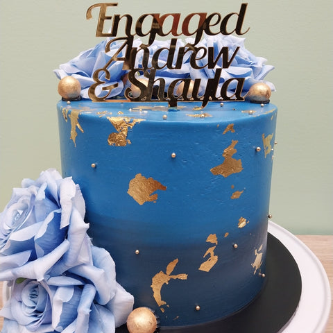 40th Birthday Tall Floral Cake