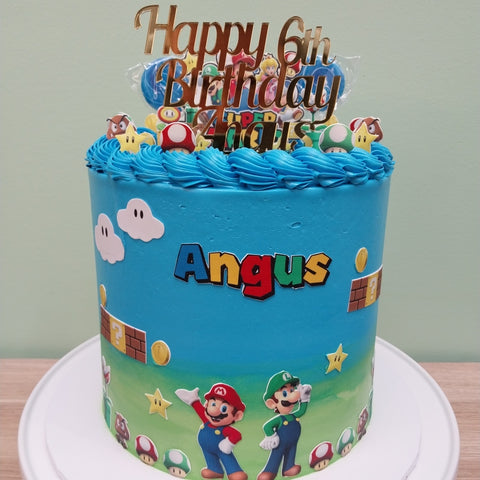 Tall Super Mario Cake