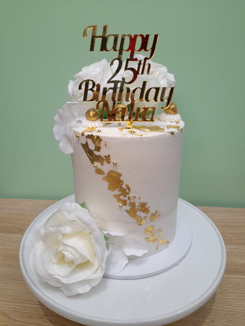 40th Birthday Tall Floral Cake