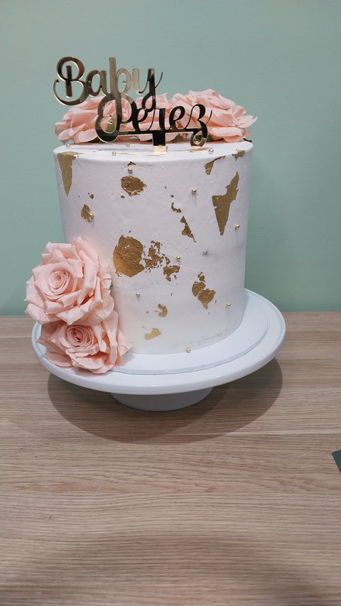 Vegan & Gluten Free Cake - Tall Floral Cake