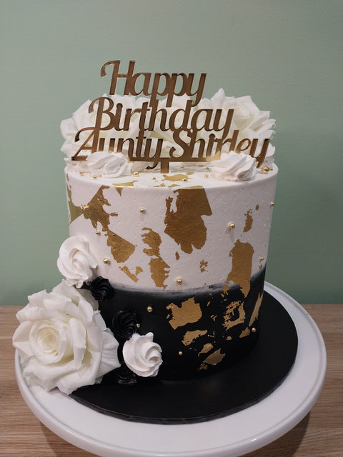 40th Birthday Tall Floral Cake