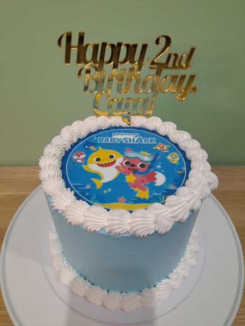 Baby Shark Cake Blue