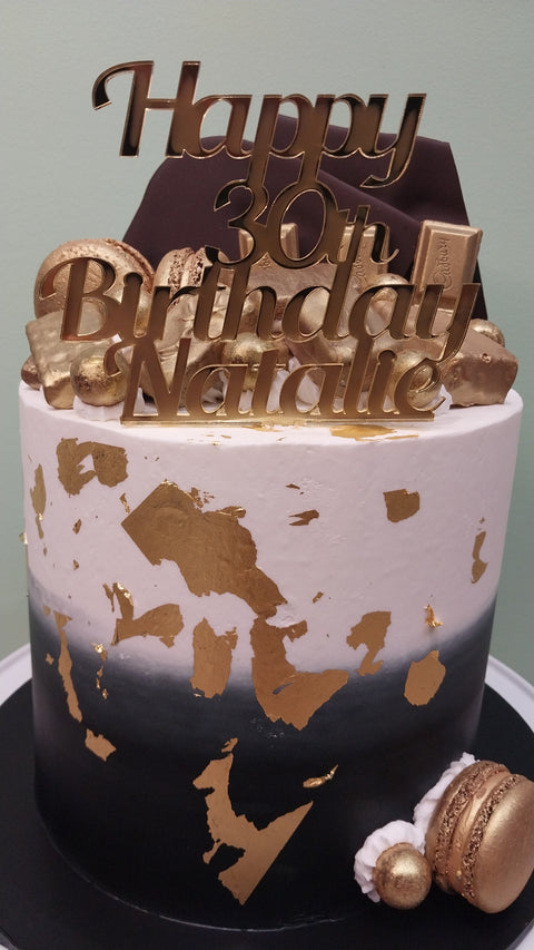 30th Birthday Tall Chocolates Cake