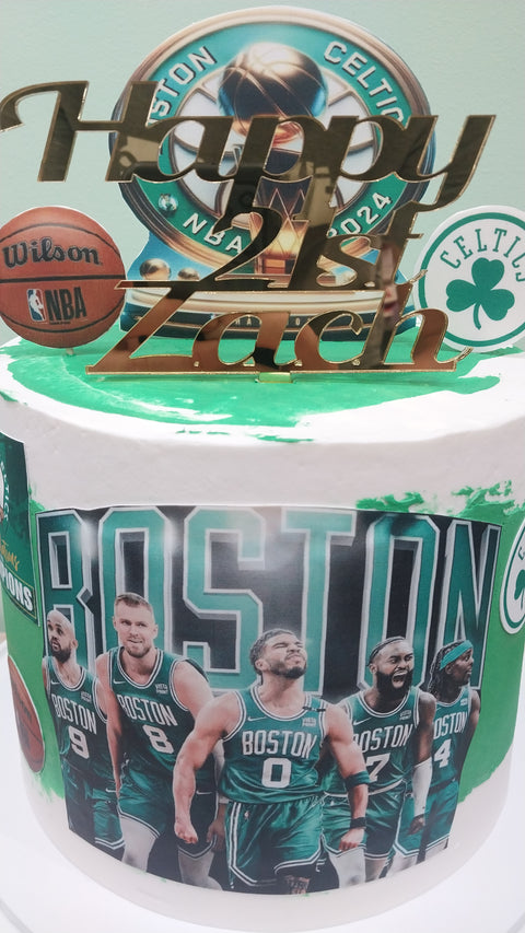 Tall NBA Basketball Cake
