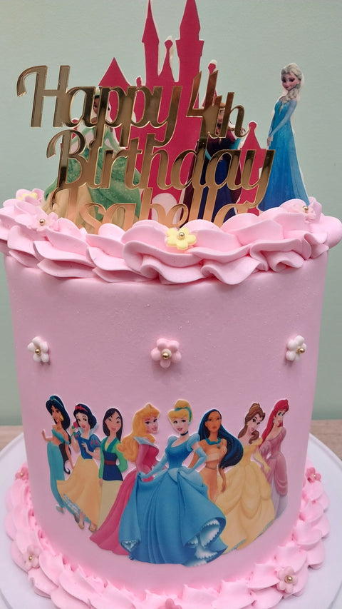 Tall Disney Princess Cake