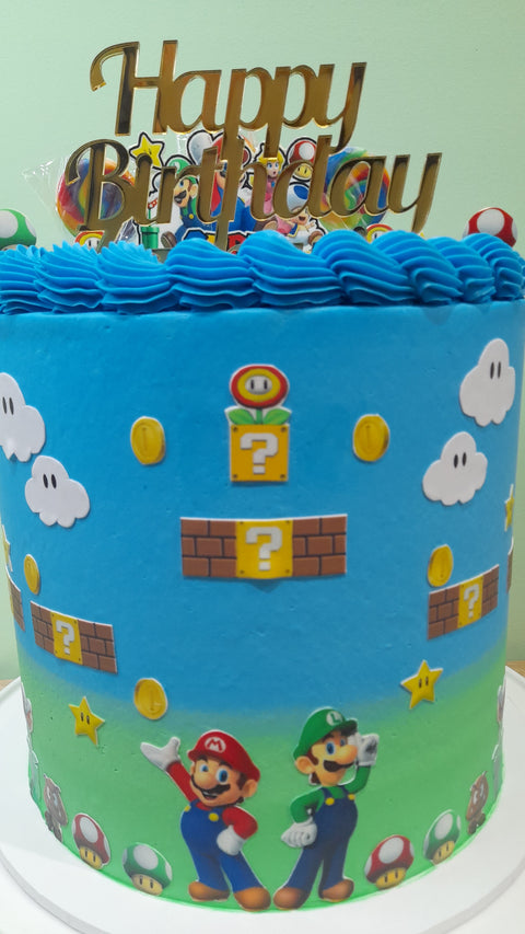 Tall Super Mario Cake