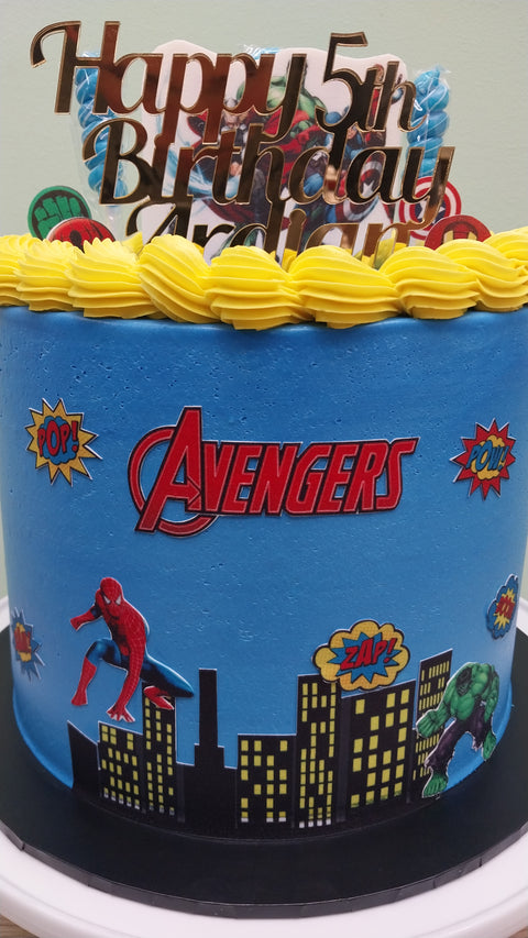 Tall Avengers Cake