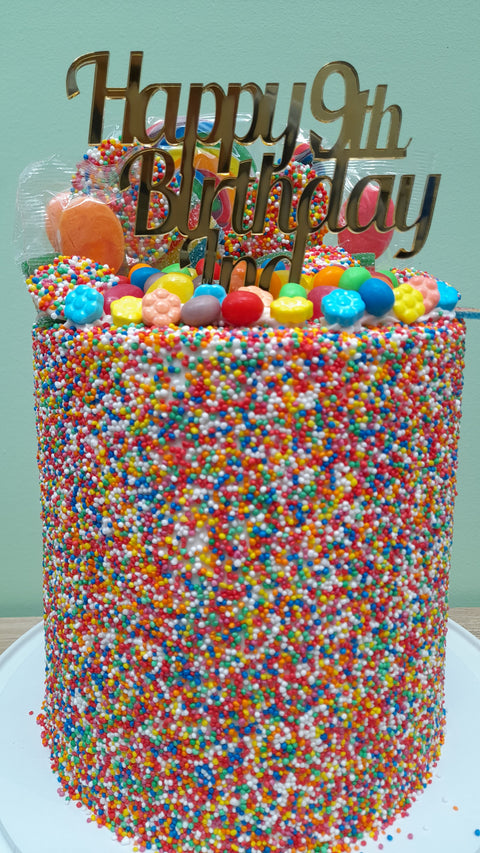 Tall Sprinkle Lolly Cake