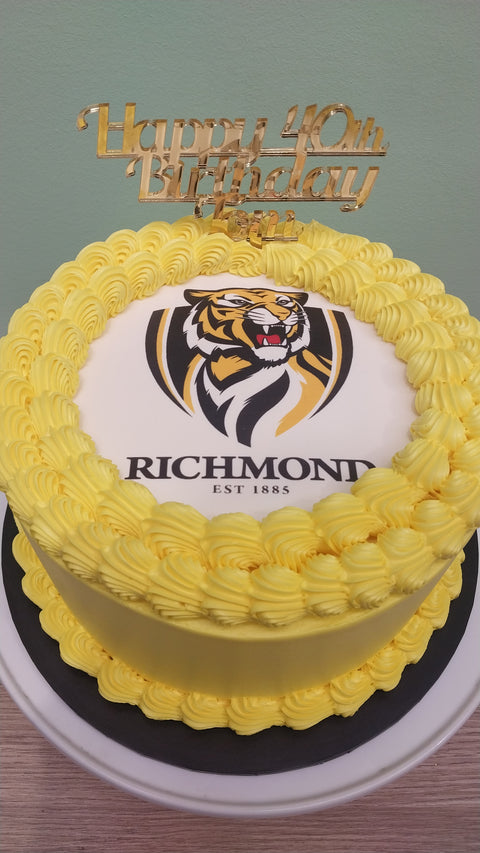 Richmond Tigers AFL Cake
