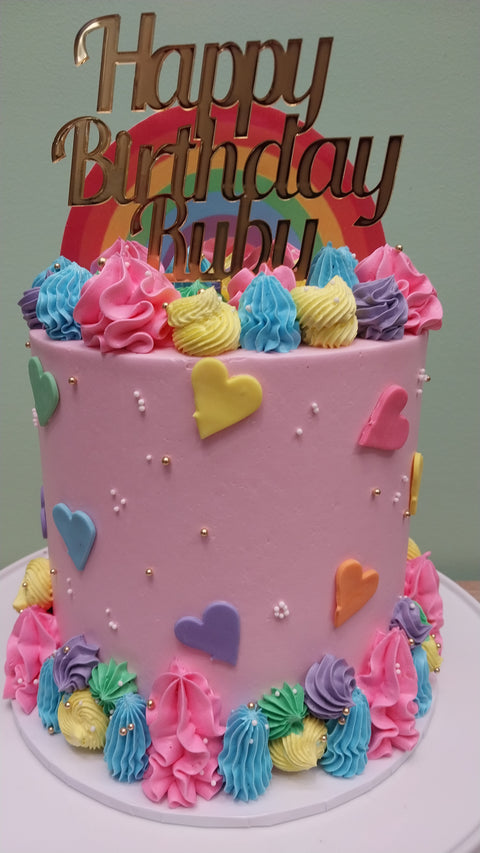 Tall Rainbow Fun Cake