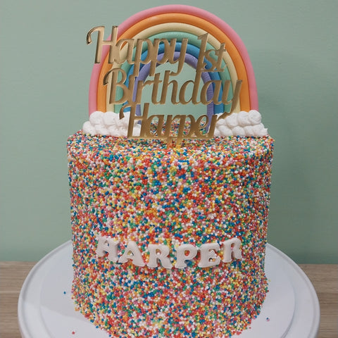 Tall Rainbow Cake