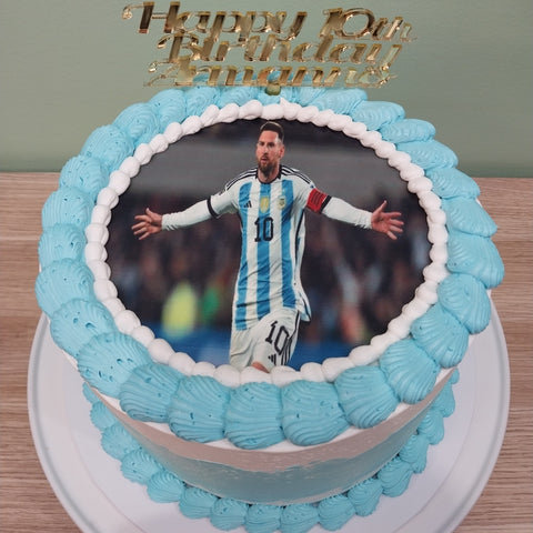 Lionel Messi Soccer Cake