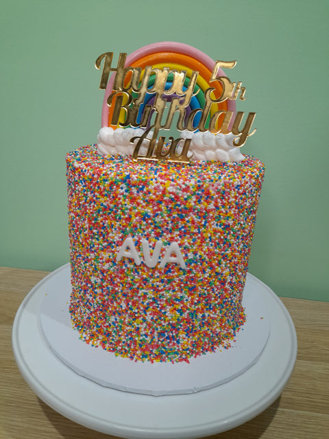 Tall Rainbow Cake