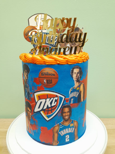 Tall NBA Basketball Cake