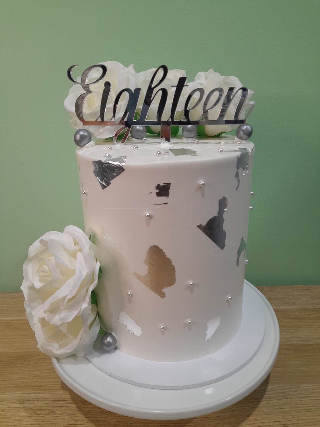 18th Birthday Cake Tall Floral Melbourne Free Delivery – Stylish Cakes Co.