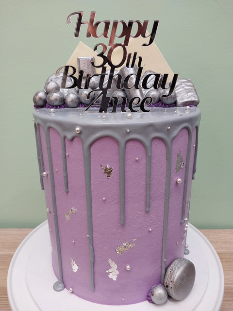 21st Birthday Cake Tall Drip With Chocolates