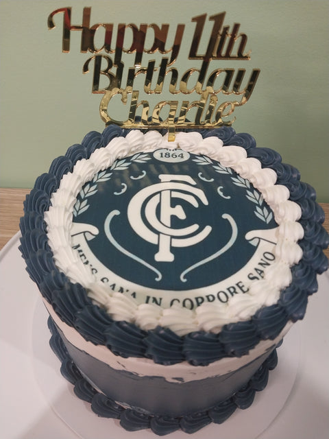 Carlton Blues AFL Cake