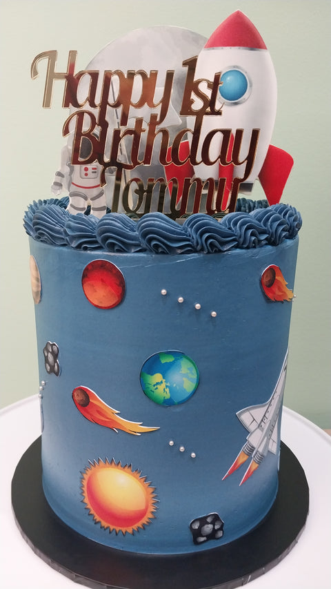 Tall Spaceship Cake