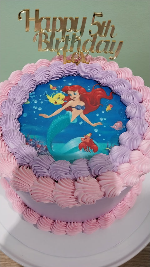 Little Mermaid Ariel Cake