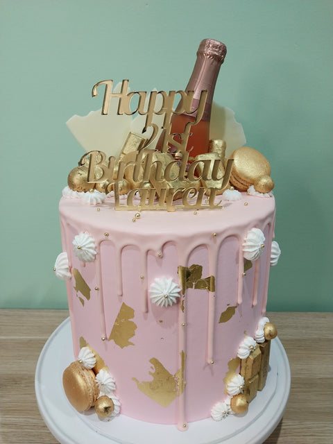 21st Birthday Cake Tall Alcohol