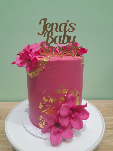 Baby Shower Cake Tall Floral