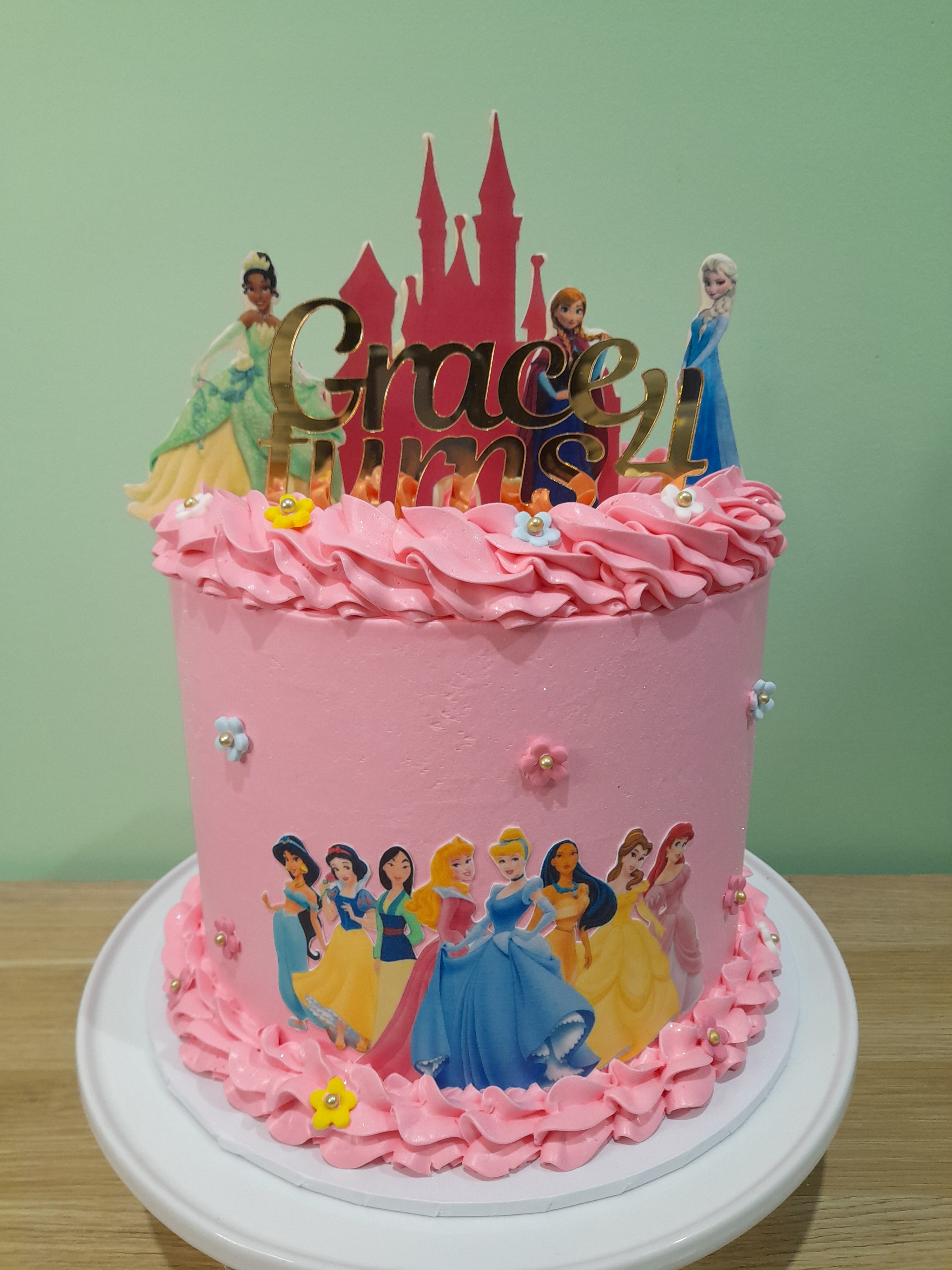 Pretty princess birthday cake recipe | Good Food