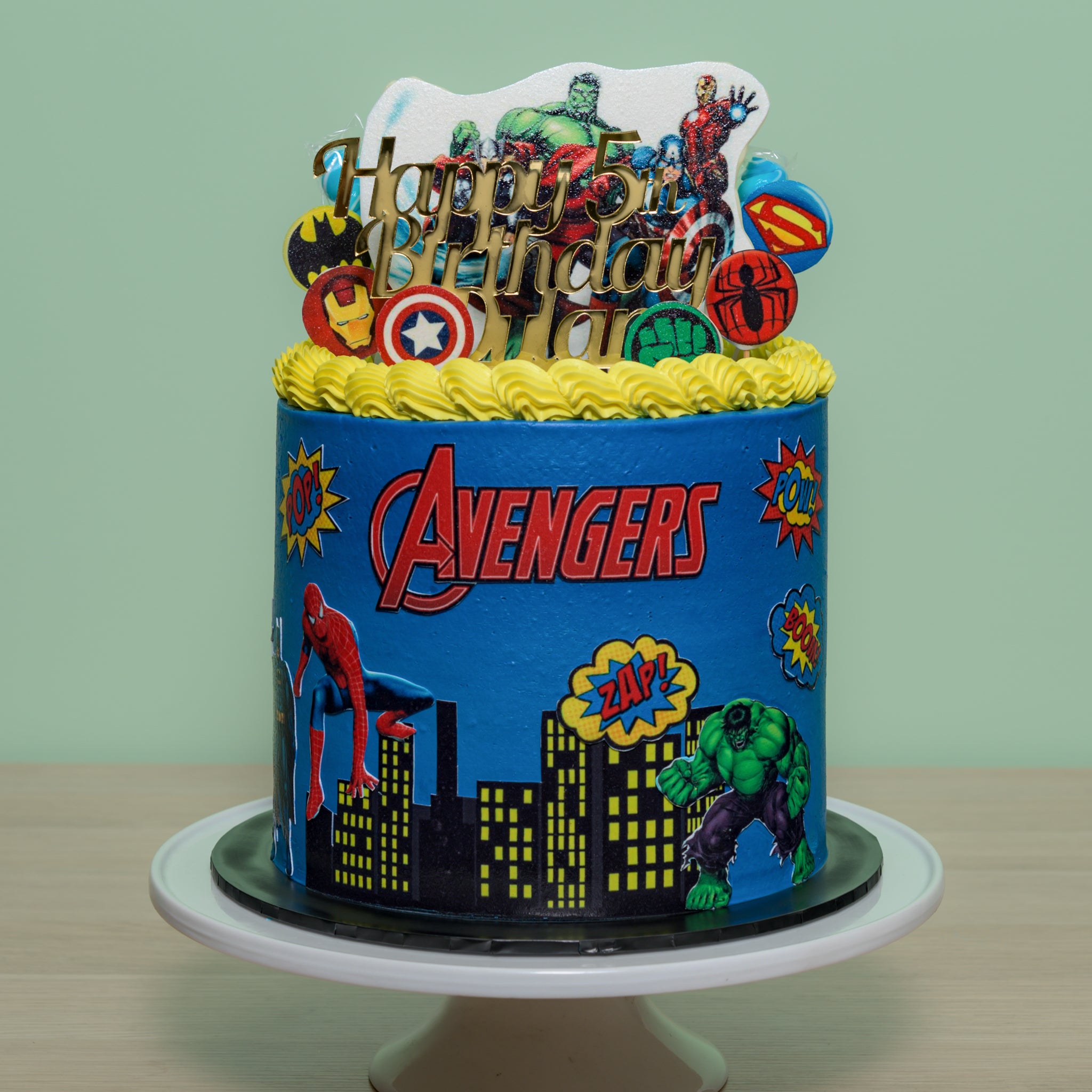 Marvel Avengers I Am An Avenger Edible Cake Image PhotoCake — Cake and  Candy Supply
