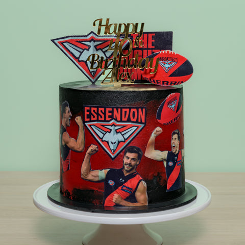 Essendon bombers afl cake delivery melbourne 