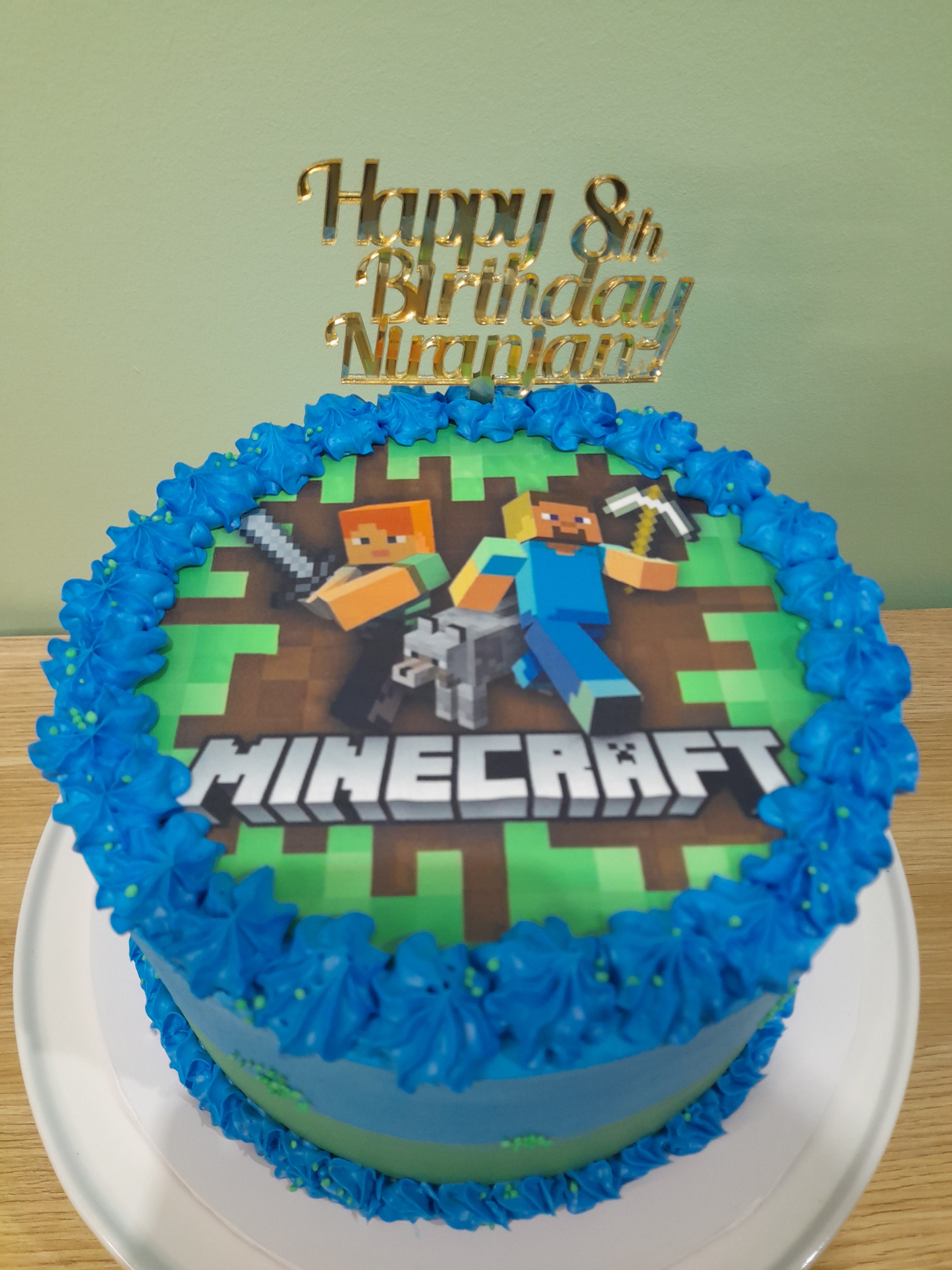 Minecraft Birthday Cake!