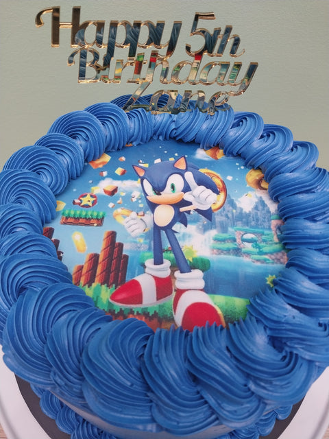 Super Sonic The Hedgehog Cake