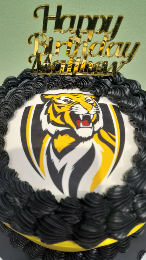 Richmond Tigers AFL Cake