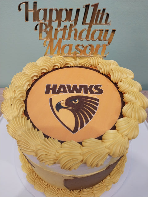 Hawthorn Hawks AFL Cake