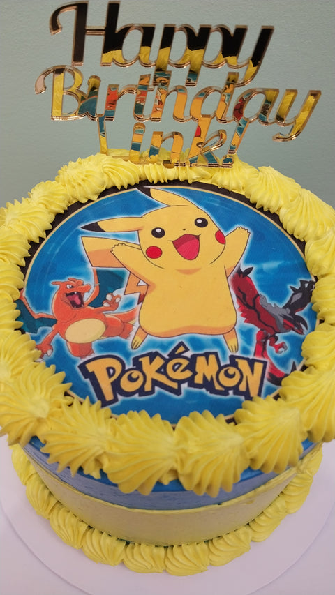 Pokemon & Pikachu Cake