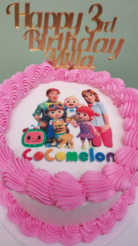 Cocomelon Cake Pink