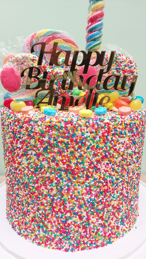 Tall Sprinkle Lolly Cake