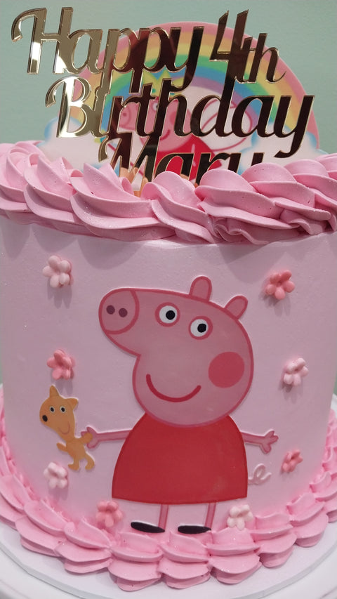 Tall Peppa Pig Cake
