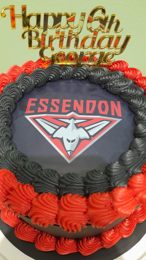 Essendon Bombers AFL Cake