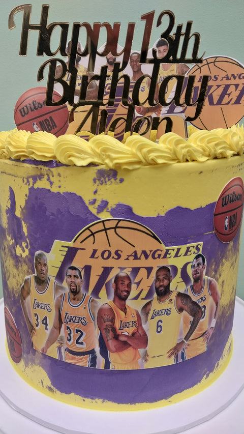 Tall NBA Basketball Cake