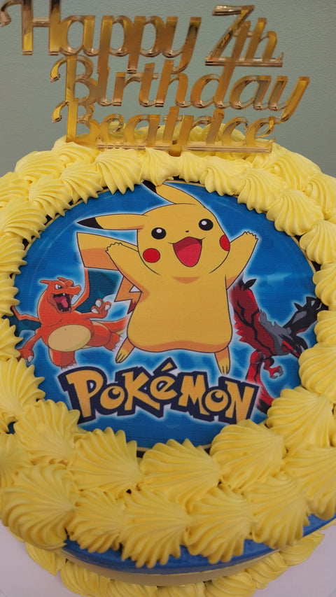 Pokemon & Pikachu Cake