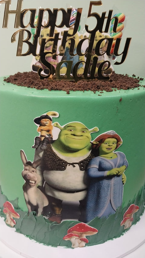 Tall Shrek Cake