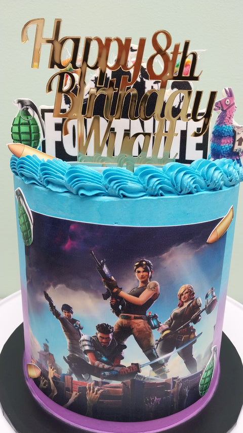 Tall Fortnite Cake