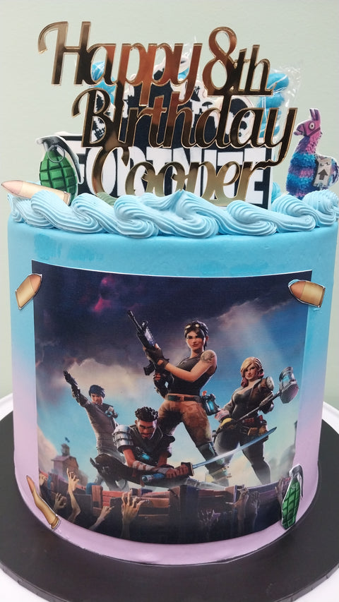 Tall Fortnite Cake