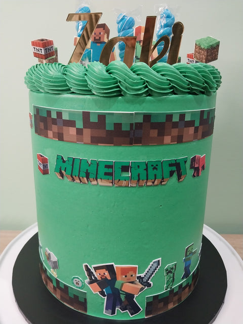 Tall Minecraft Cake