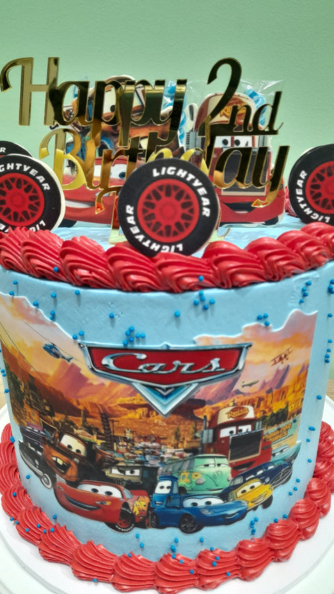 Tall Disney Cars Movie Cake
